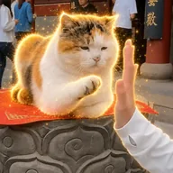 cat doing a high five (5CAT) token icon