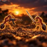 The San Diego Ant War (ANTWAR) token icon