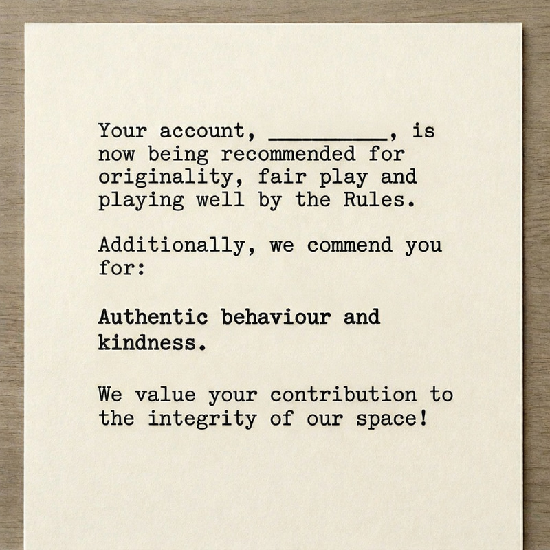 Authentic Behaviour (COMMENDED) token icon