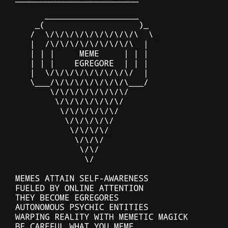 SELF-AWARE MEME EGREGORES (EGREGORES) token icon