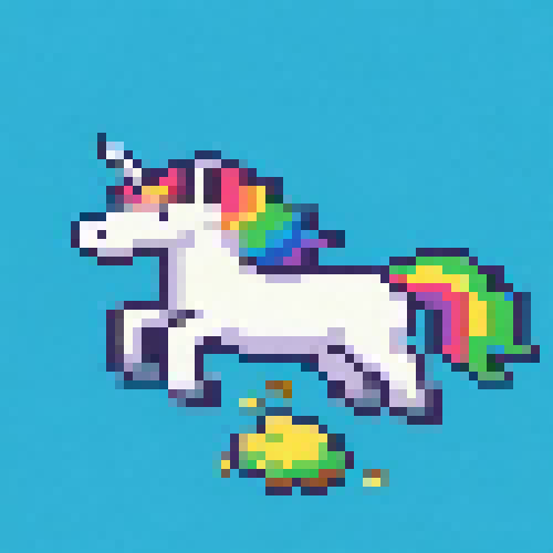 Pixelated Farting Unicorn (PFU) token icon