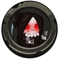 skull with ripped hood (RIP) token icon