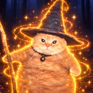 The fat wizard cat (CHONK) token icon