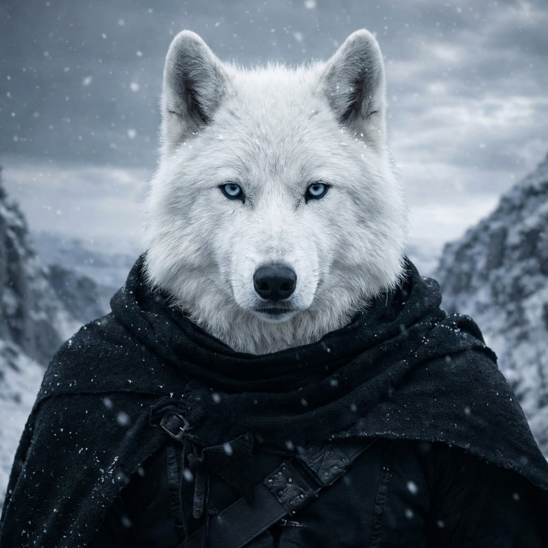 The White Wolf (WHITEWOLF) token icon