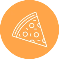 p is for pizza (ZA) token icon